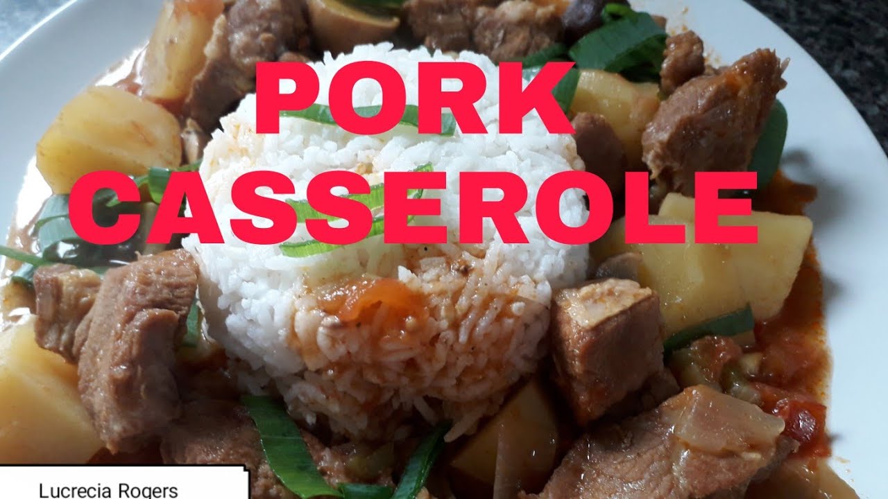PORK CASSEROLE SIMPLE RECIPE//HOW TO COOK