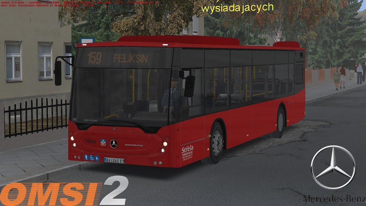 Omsi 2 - Fikcyjny Szczecin - Line 159 - Mercedes Benz Conecto