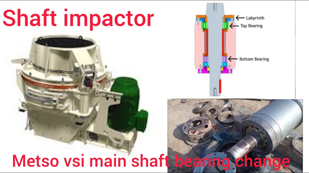 metso vsi main shaft bearing ,vertical shaft,shaft impactor #trending #viralvideos #shagirtech
