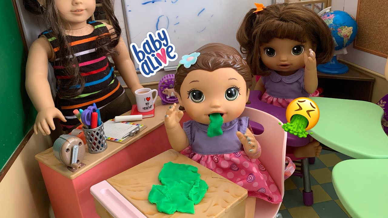 BABY ALIVE  June gets Sick at school !