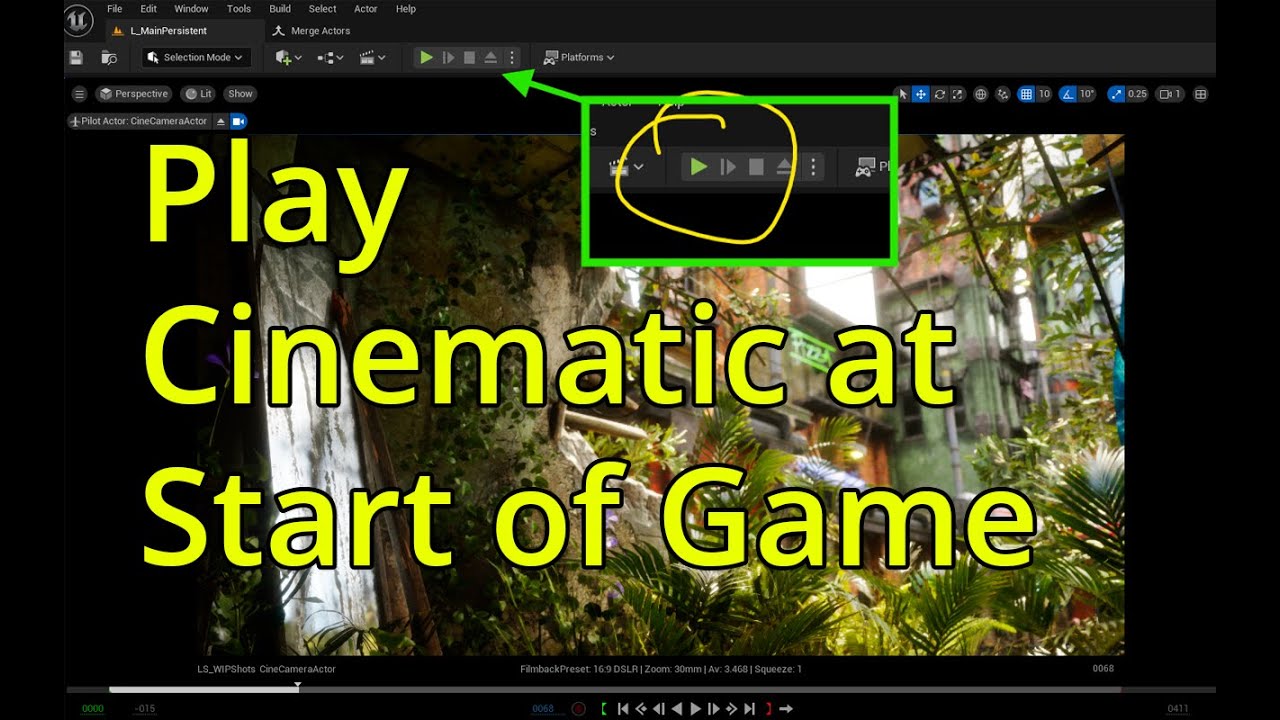 Play Level Sequence in Unreal Engine #RealTimeCapture #UE #Unreal #VirtualProduction #makingmovies