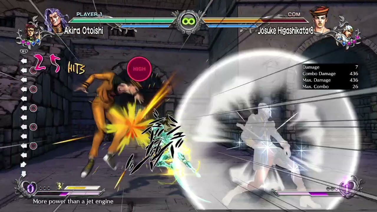 【JoJo ASBR】Akira | 5M | MAX Mode | Standing Opponent/Stand On | 511 DMG | 1 bar | Anywhere | Solo