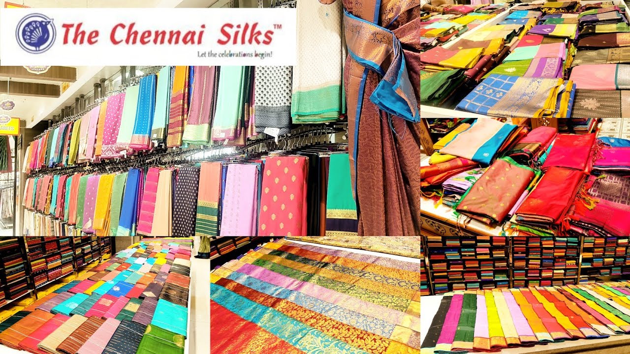 Tnagar Chennai Silks Wedding Silk Saree Tissue Soft Silk Semi Silk 1+1 Combo Offer Collection 