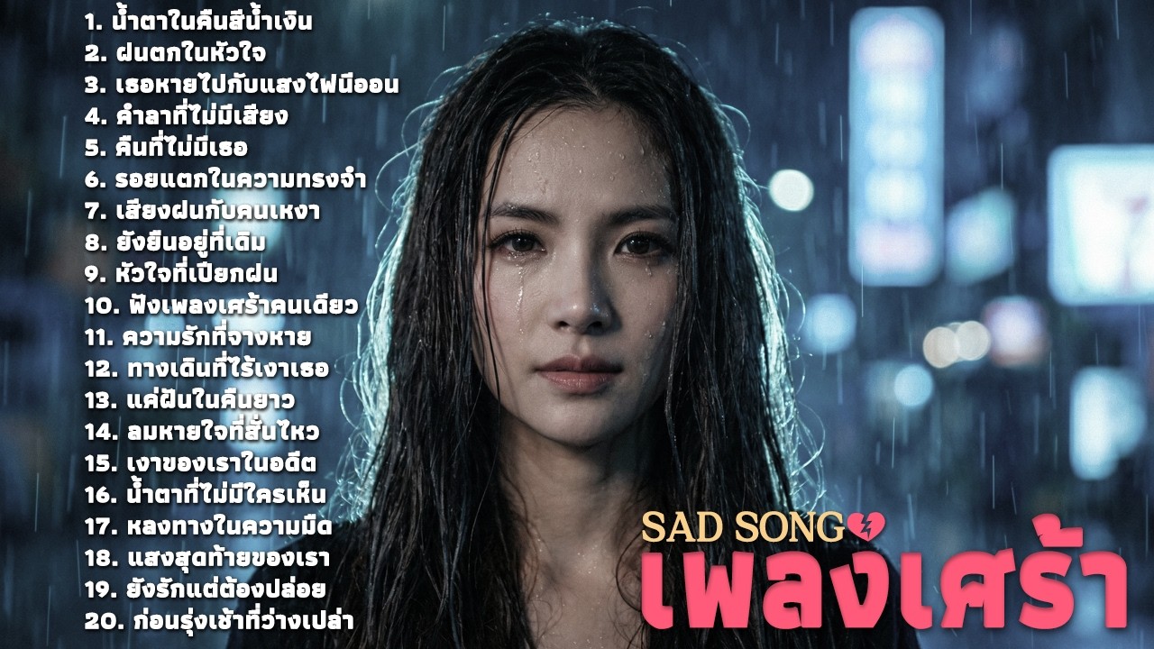 เพลงเศร้าสุดดาร์กฟังแล้วจม 🖤 Sad and Depressing Songs | Sad Songs That Make You Cry