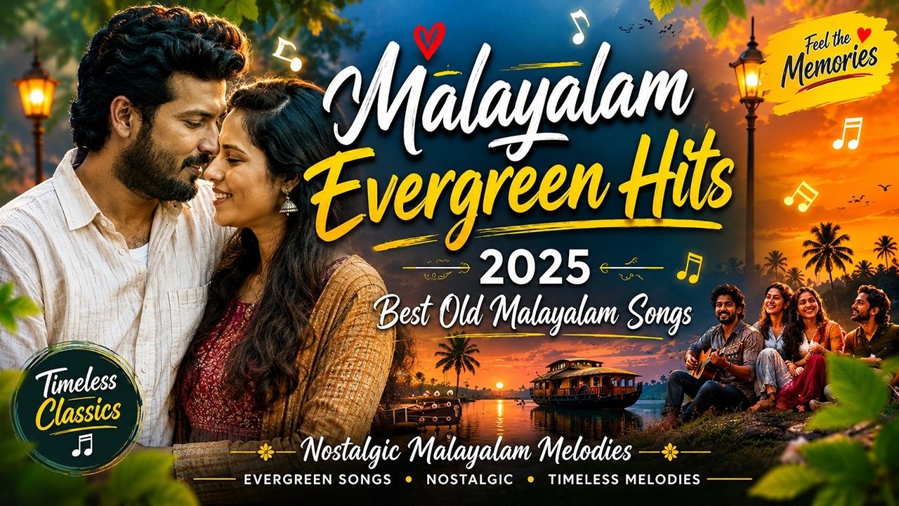 Malayalam Evergreen Hits 2025 🌴 Timeless Kerala Love Songs | Nostalgic Malayalam Melodies