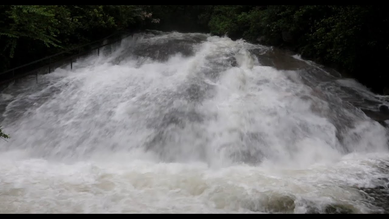 What Sliding Rock Looks Like During a Flood
