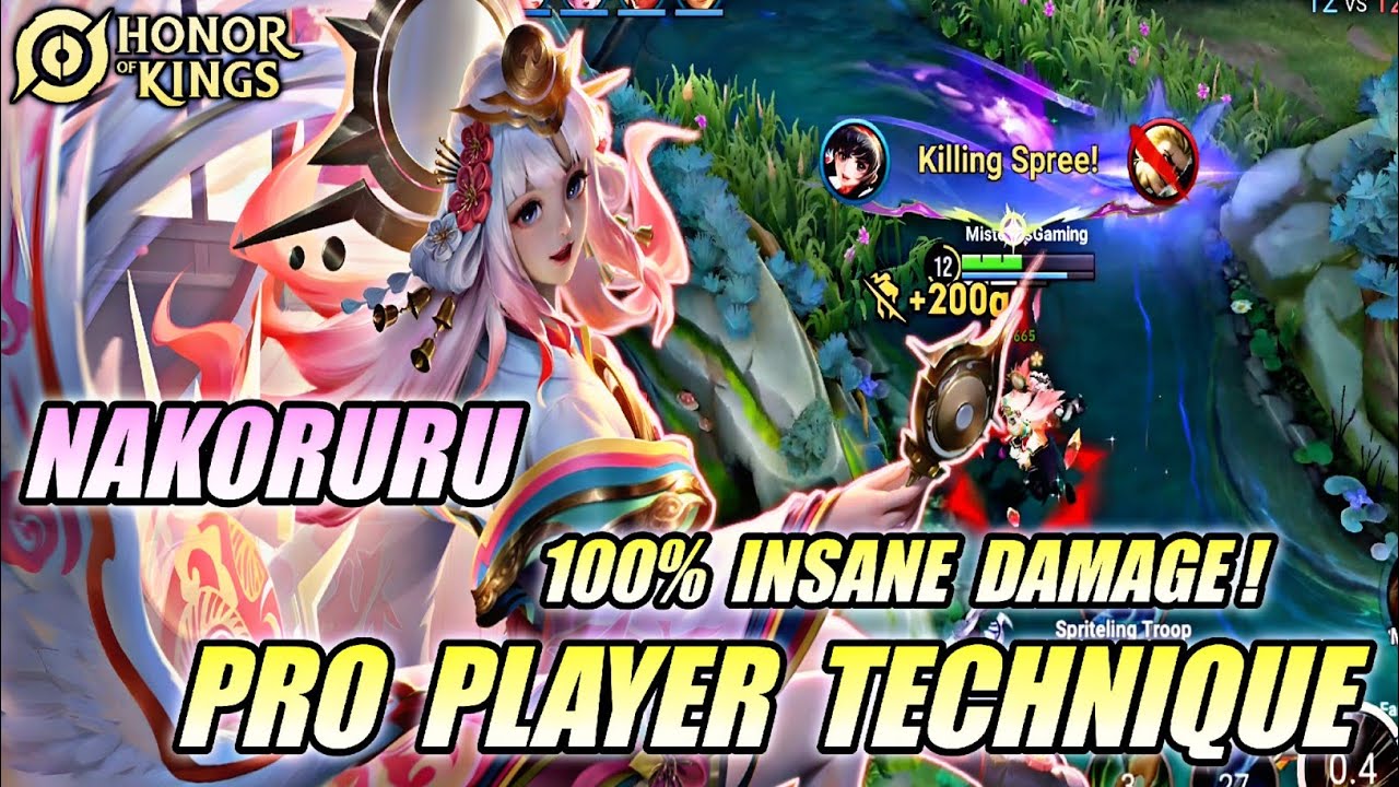 NAKORURU PRO TECHNIQUE GAMEPLAY 🔥 - BEST JUNGLE 100% INSANE DAMAGE! | HONOR OF KING X SNK