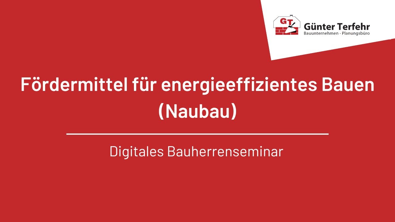 Finanzierung und Förderung für Energieeffizientes Bauen (Neubau)