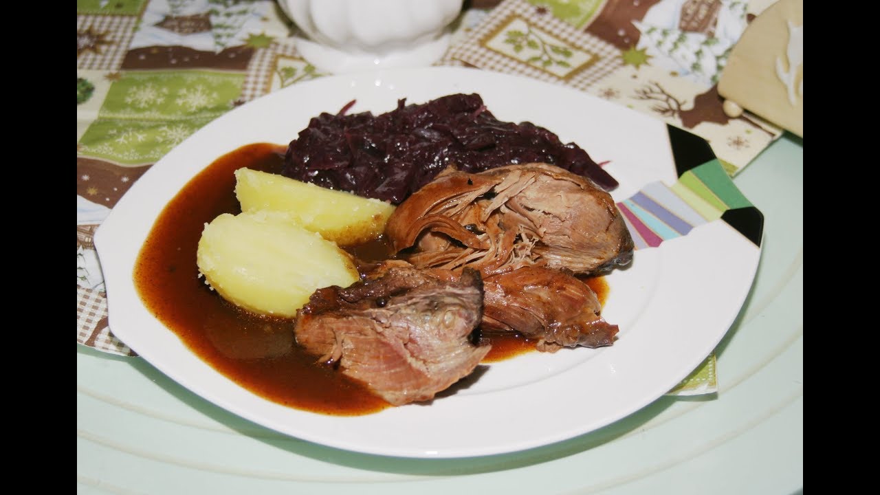 Wildschwein Sauerbraten. Schritt für Schritt mit Rezept.