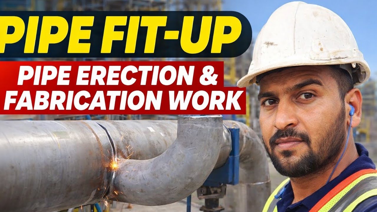 Pipe Fit-Up | Pipe Erection & Pipe Fabrication Work on Construction Site of Ras Al-Khair, Saudi Arab