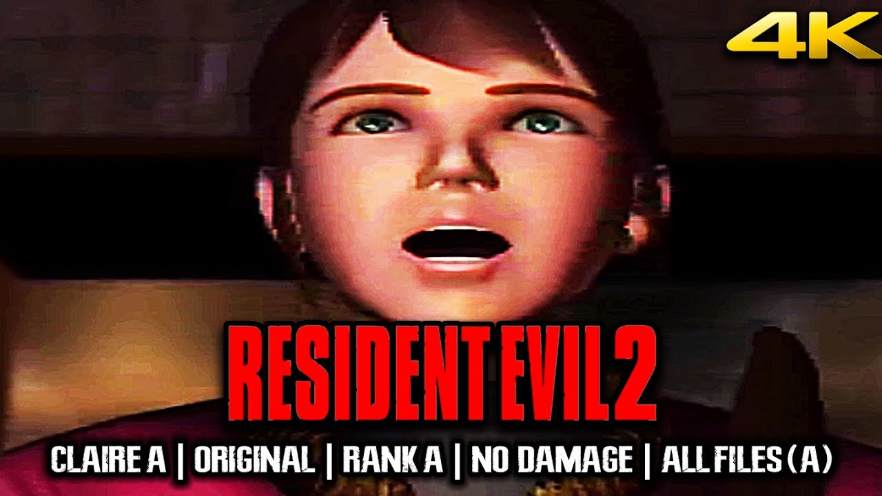 Resident Evil 2【4K】CLAIRE A - Original | Rank A | No Damage | All Files (A)