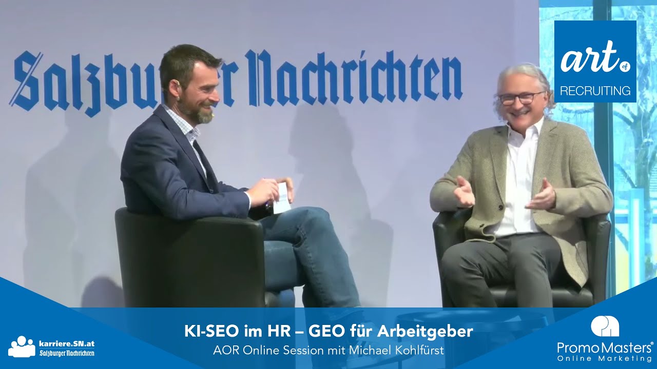 SEO-Expertise trifft auf innovatives HR! - Michael Kohlfürst - AOR Online Session