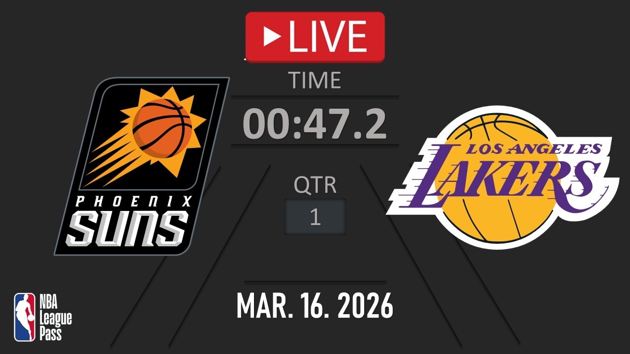 NBA LIVE! Los Angeles Lakers vs Phoenix Suns | Mar. 16, 2026 | Suns vs Lakers NBA LIVE 2K26