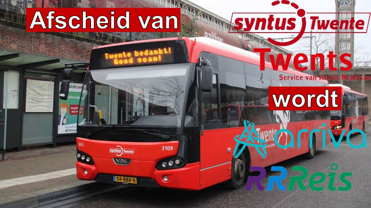 SYNTUS TWENTS wordt ARRIVA RRReis!! AFSCHEID van de RODE TWENTS BUSSEN 