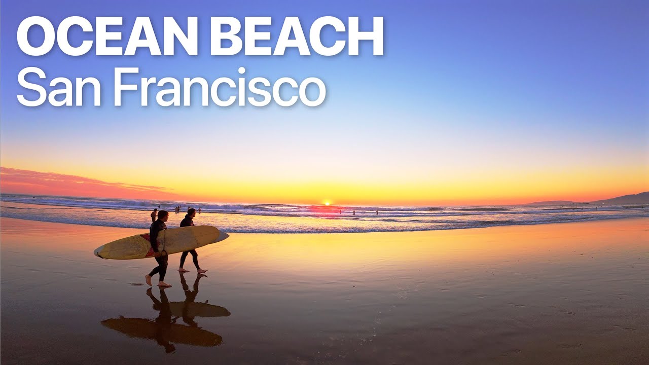 Sunset Walk in San Francisco | Ocean Beach | California 4K