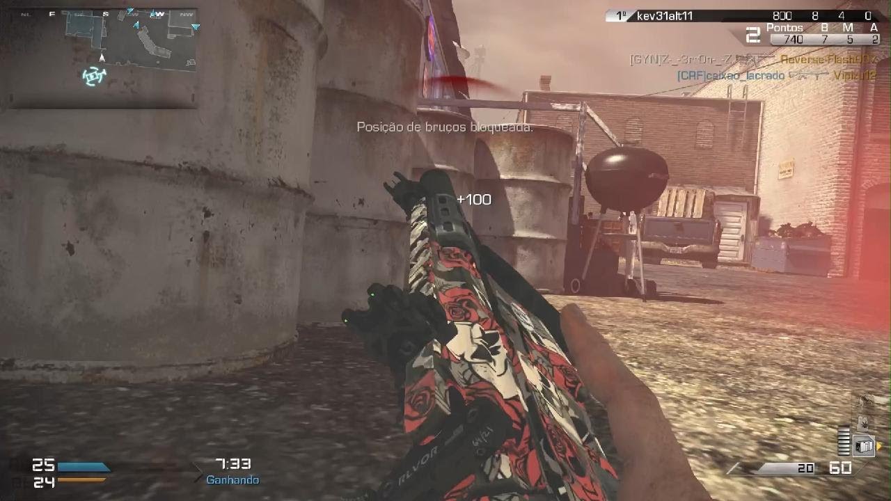 Call of Duty Ghosts ken striker contra camper e um time que horrível