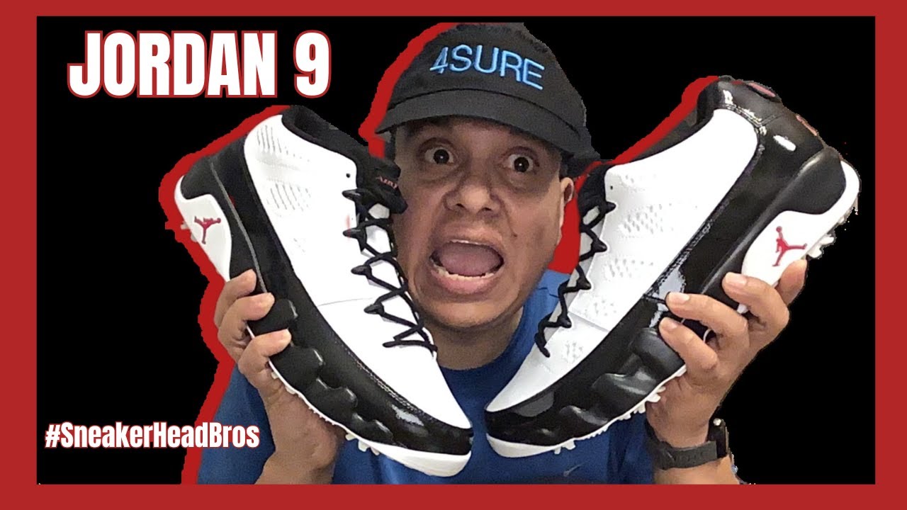 Unboxing Jordan 9 Panda Golf Shoe / #Golf #Jordan9 #Sneakers #SneakerHeadBros #4SureFamily