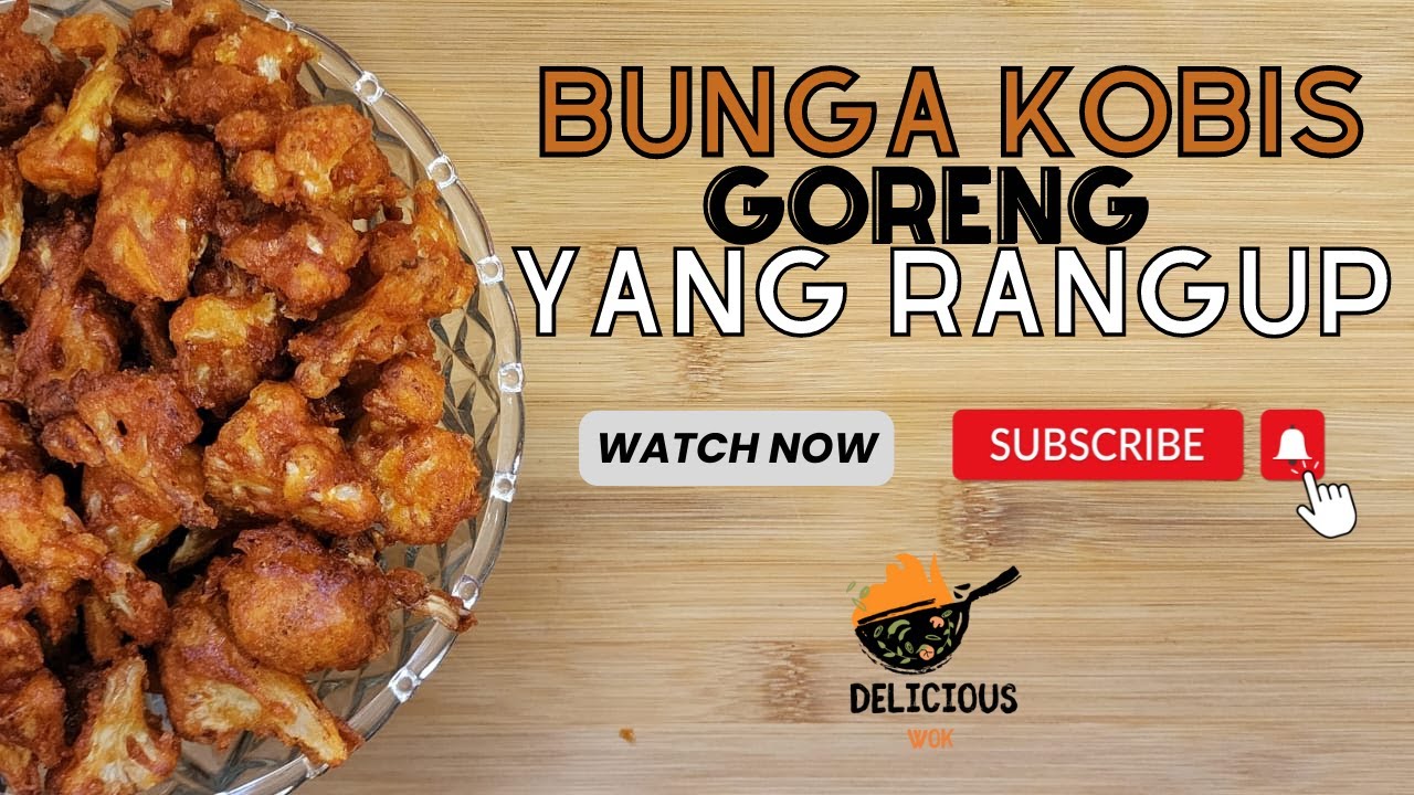 Resipi Bunga Kobis Goreng Rangup | Crispy Cauliflower Fry Recipe in Malay – How To Make Gobi 65