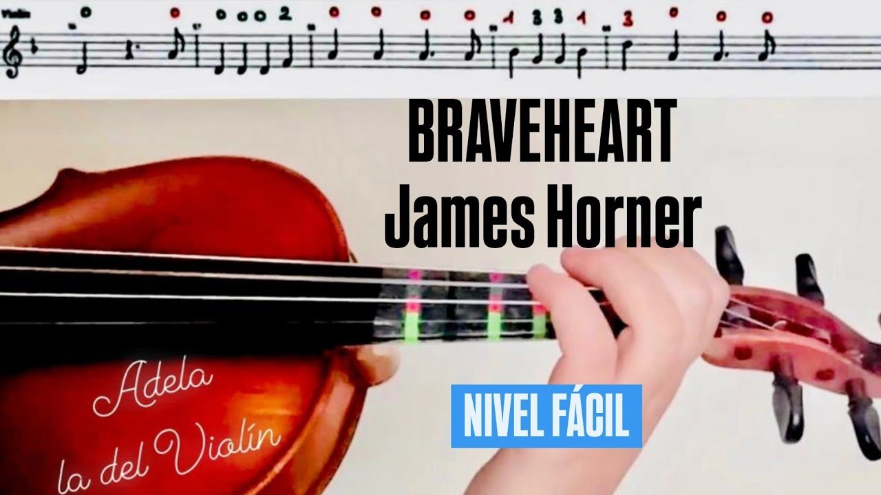 BRAVEHEART, JAMES HORNER (PARTITURA VIOLÍN + AUDIO)