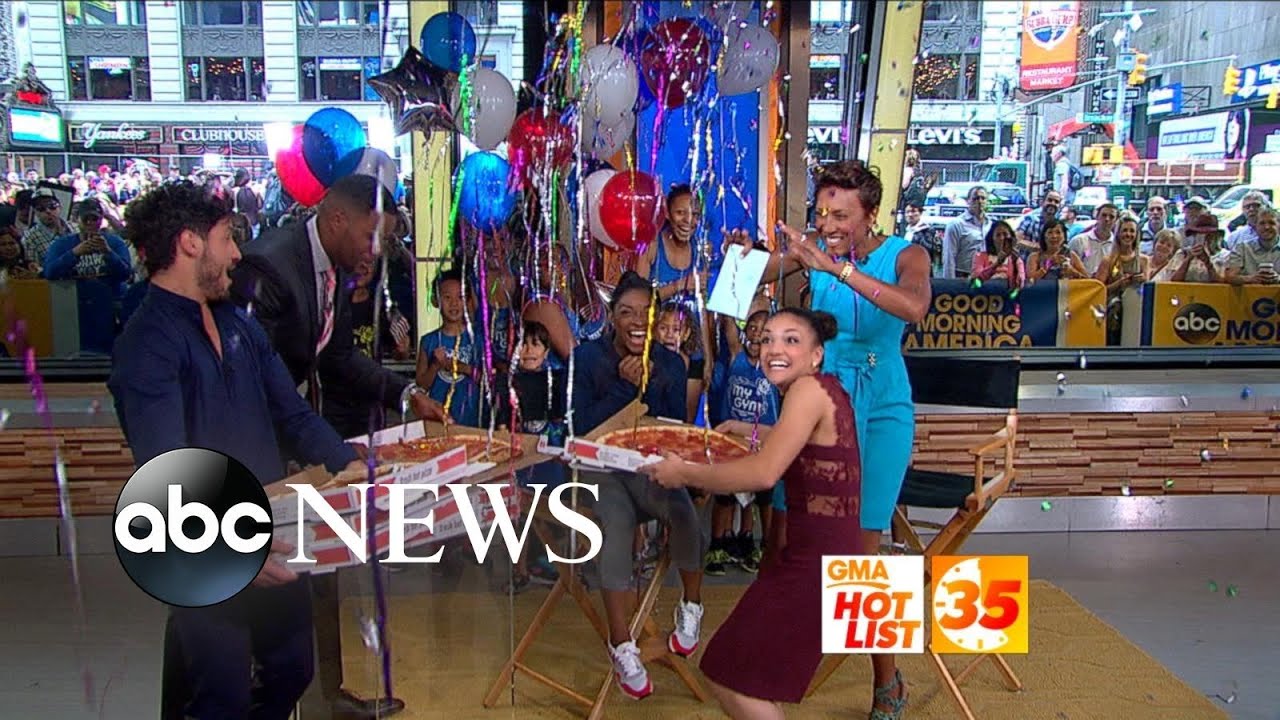 'GMA' Hot List: Simone Biles' Pizza Surprise and 'DWTS' Cast Live