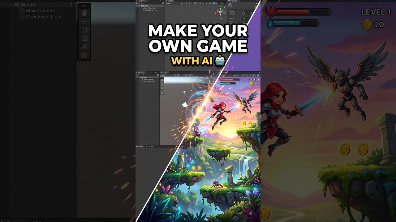 Создай свою игру на Unity с помощью ИИ 🤖🎮 | Геймдев меняется