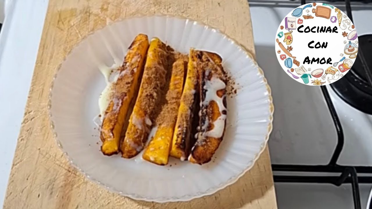 Postre Plátanos fritos