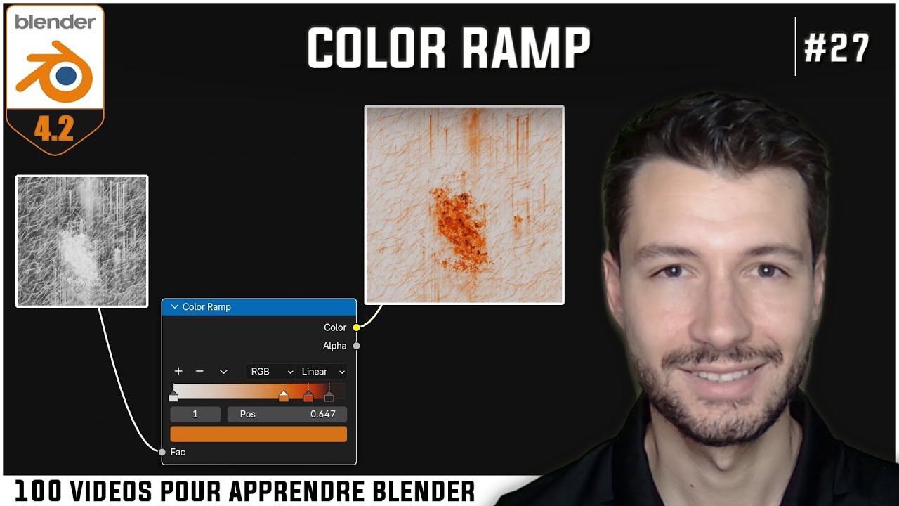 #27 | LE NODE COLOR RAMP  - Apprendre Blender en 100 vidéos [TUTO FR]