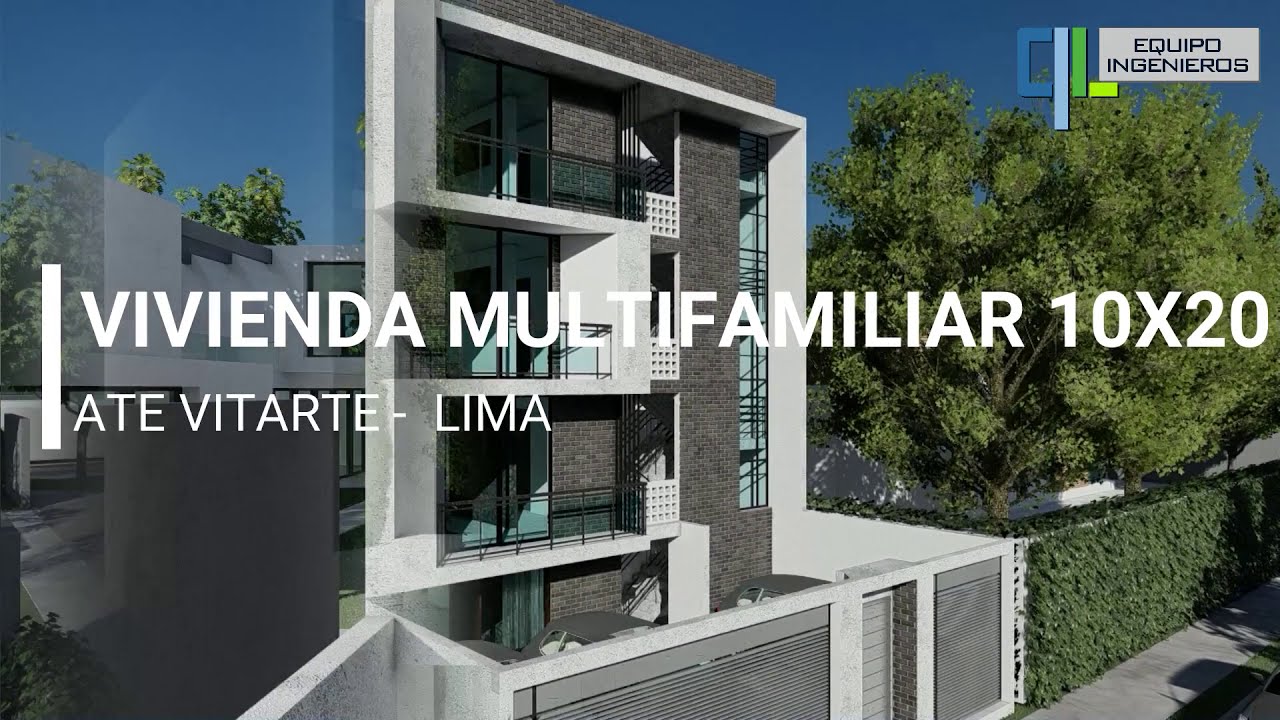 Multifamiliar de 4 Pisos-ATE-LIMA Sra. Madeleine en Terreno de 10x20m.