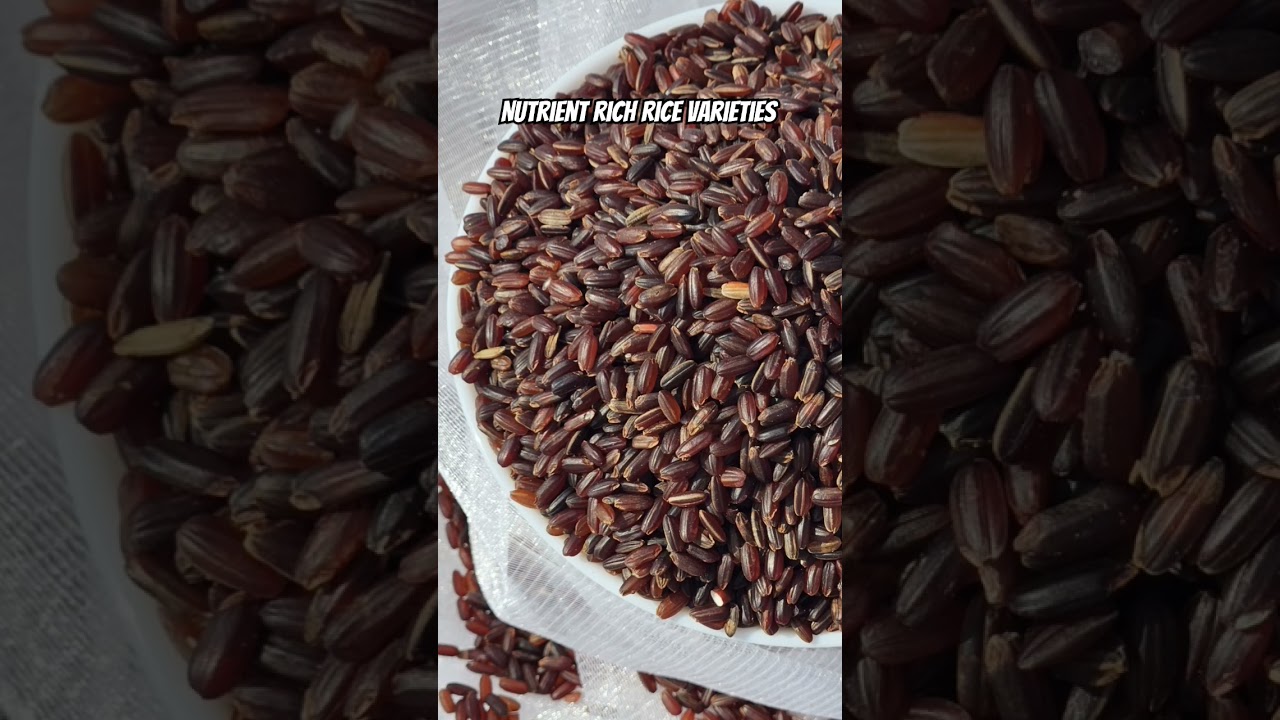 Nutrient rich&gluten free rice varieties #organicfood #ricerecipes #ricevariety #blackrice #redrice