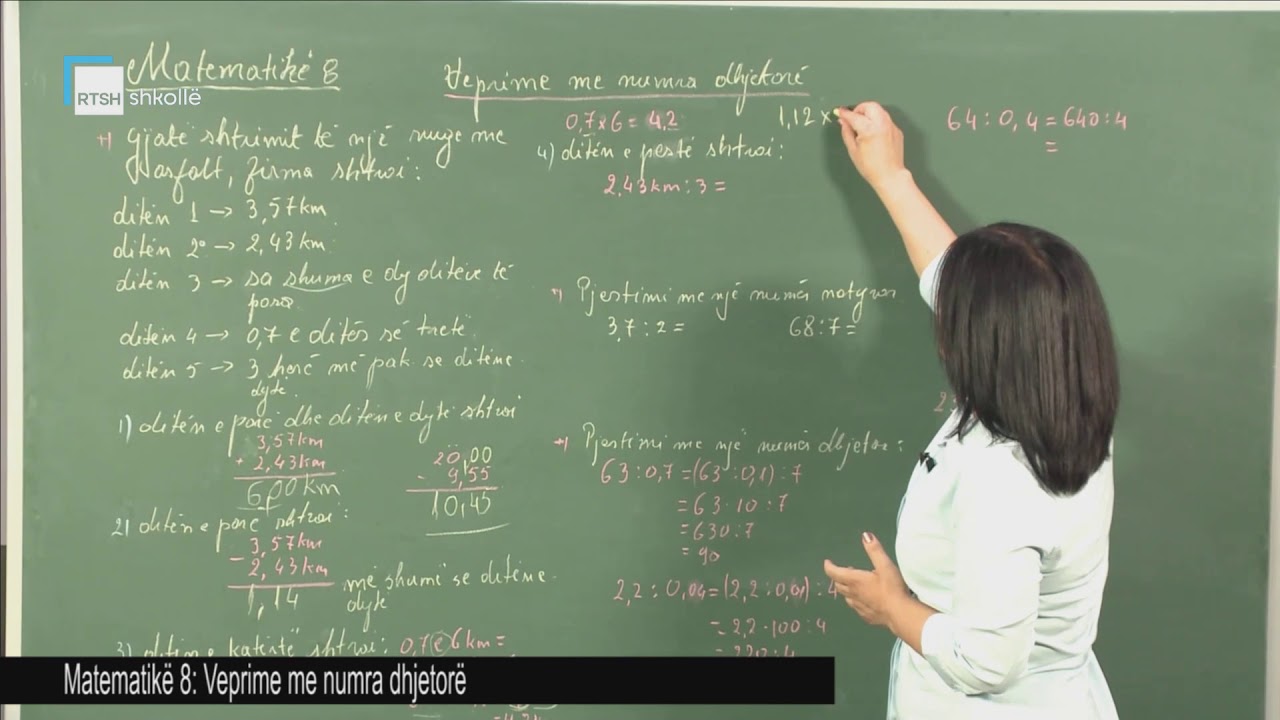 Matematikë 8 - Veprime me numra dhjetorë