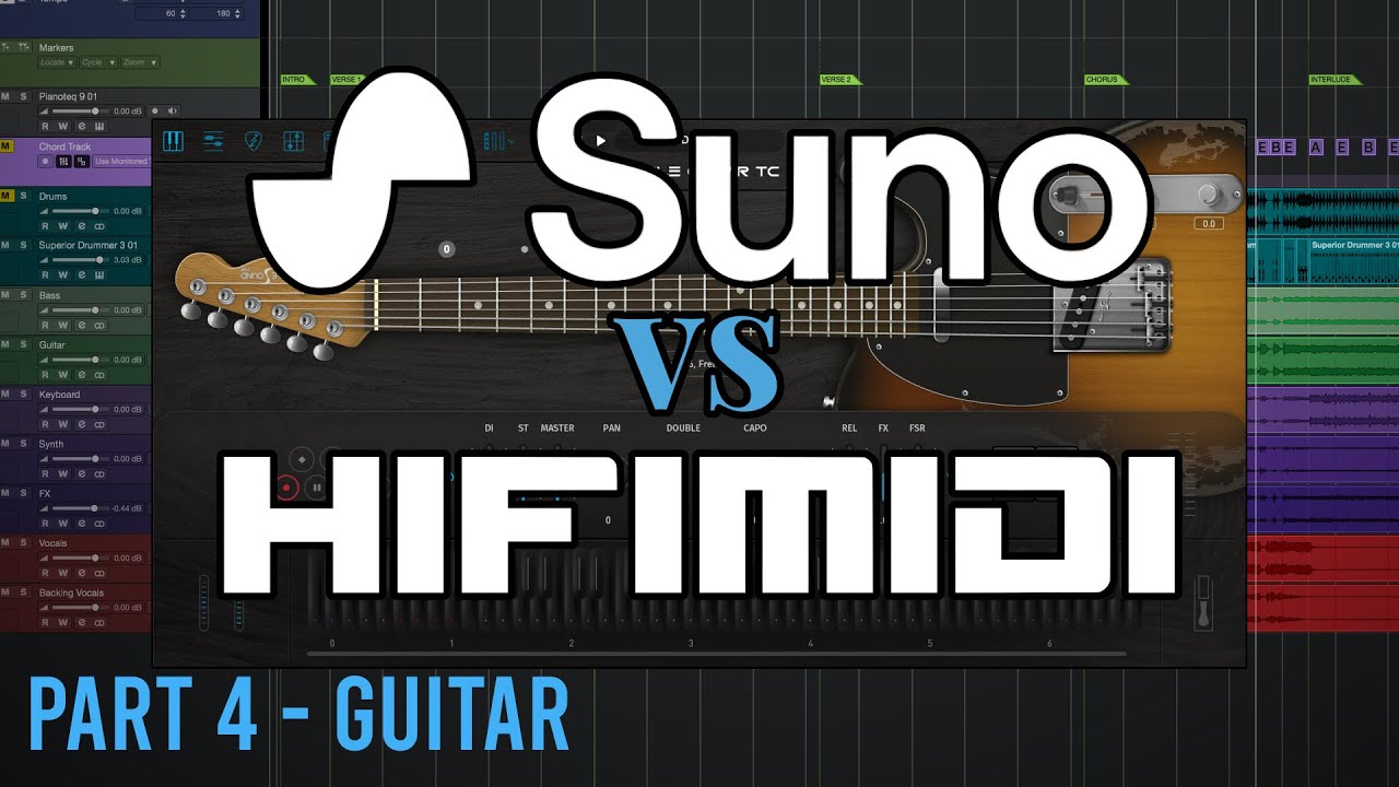 Replacing AI Audio With Virtual Instruments (Live) - Part 4: Guitar