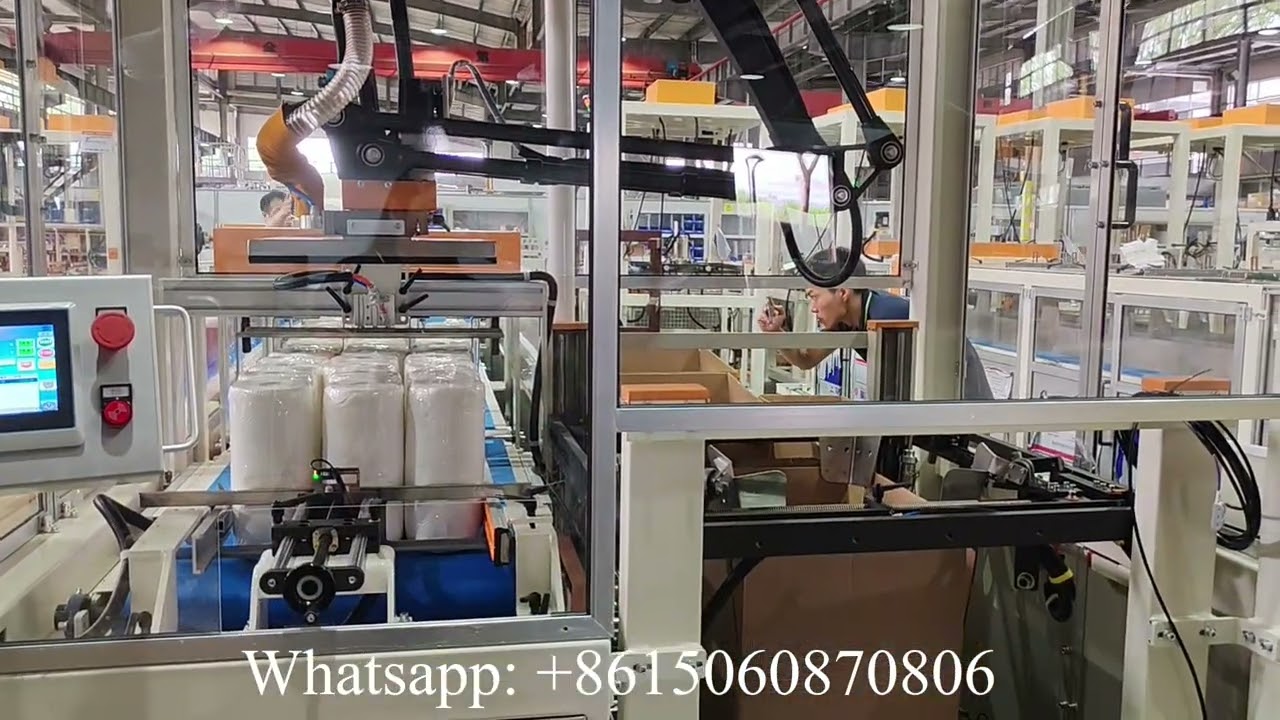 Automatic tissue paper box cartoning machine
