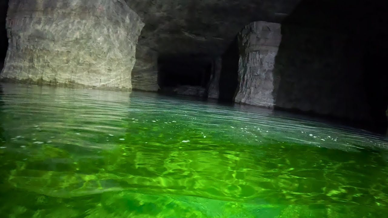 Green Lake Found at the Bottom of Limestone Mine