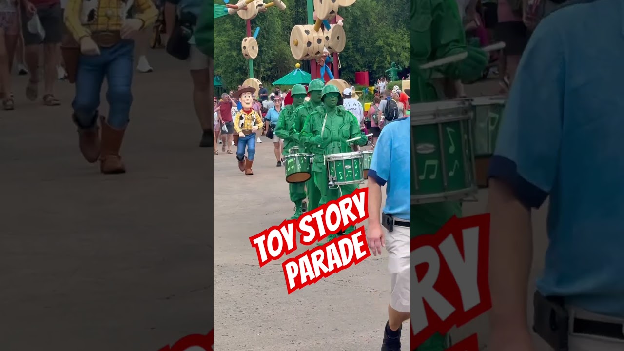 Woody & Jessie arrive at Toy Story Mania