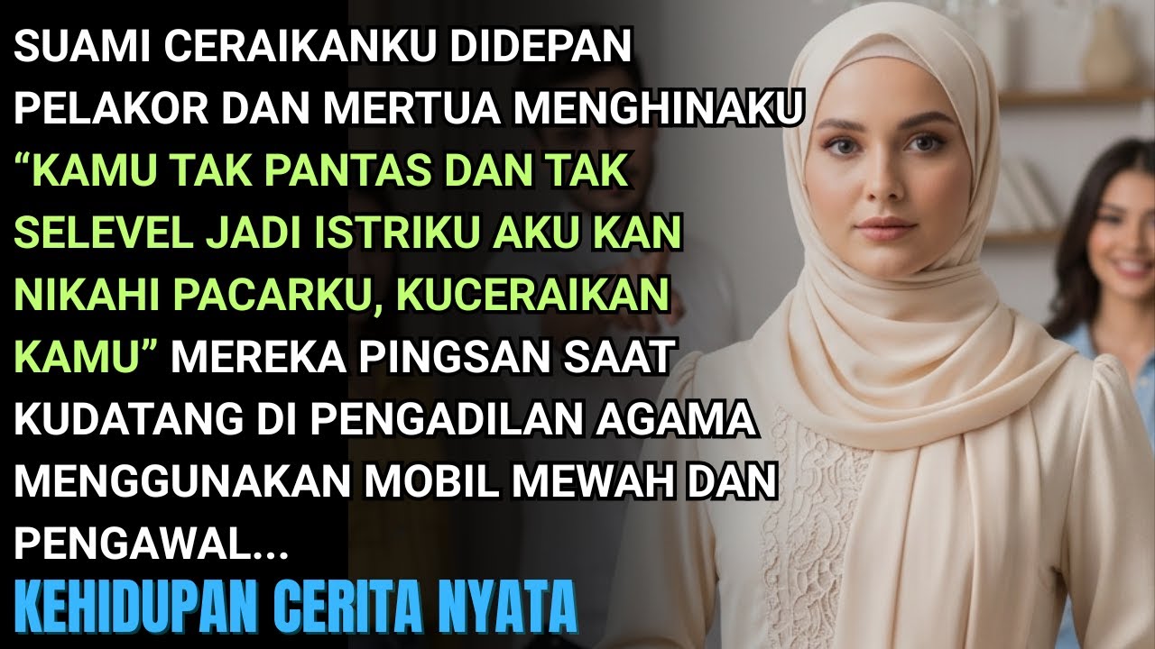 SUAMI MERTUA PINGSAN KUDATANG DIPENGADILAN DG MOBIL MEWAH TAMPILAN BERKELAS- KUBUKA IDENTITAS ASLIKU