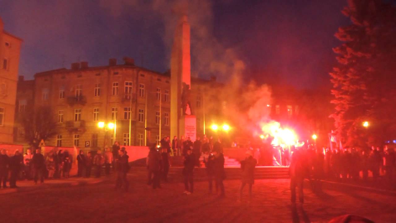 Marsz Orląt,Hymn Narodowy, Przemyśl 13 grudnia 2014r