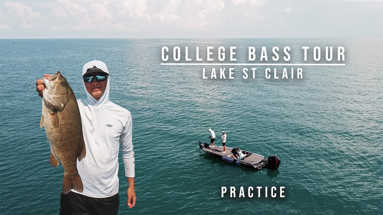 Lake St Clair Summer Bass Fishing (Tournament Practice)