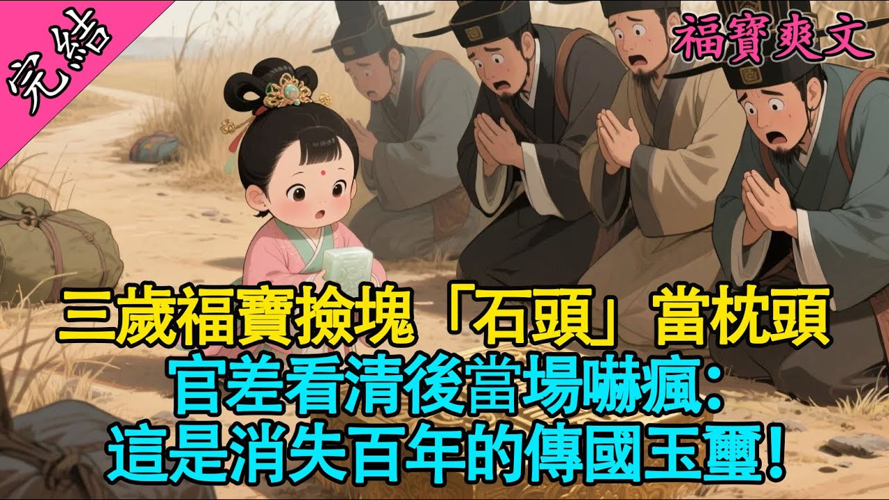 【一口氣聽完】三歲福寶隨手撿塊破石頭，竟是傳國玉璽！官差當場下跪磕頭！#有聲書 #爽文 #小說 #萌娃 #萌寶 #原創