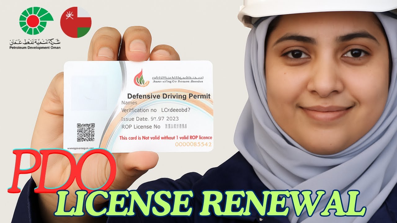 Opal defensive driving permit renewal/ PDO license renewal Oman