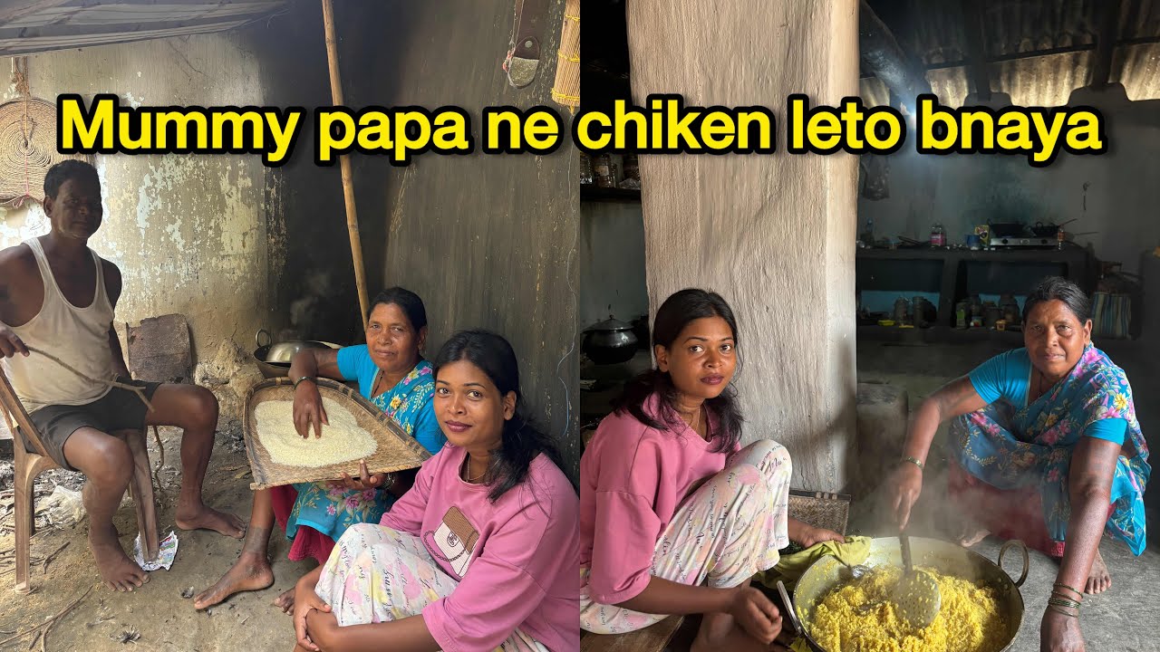 Mummy papa ne humare leye chicken leto bnaya 