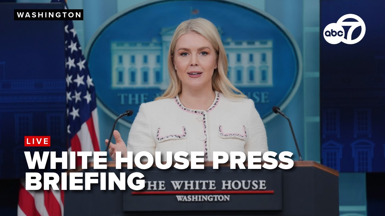 🔴LIVE l White House press briefing with Karoline Leavitt