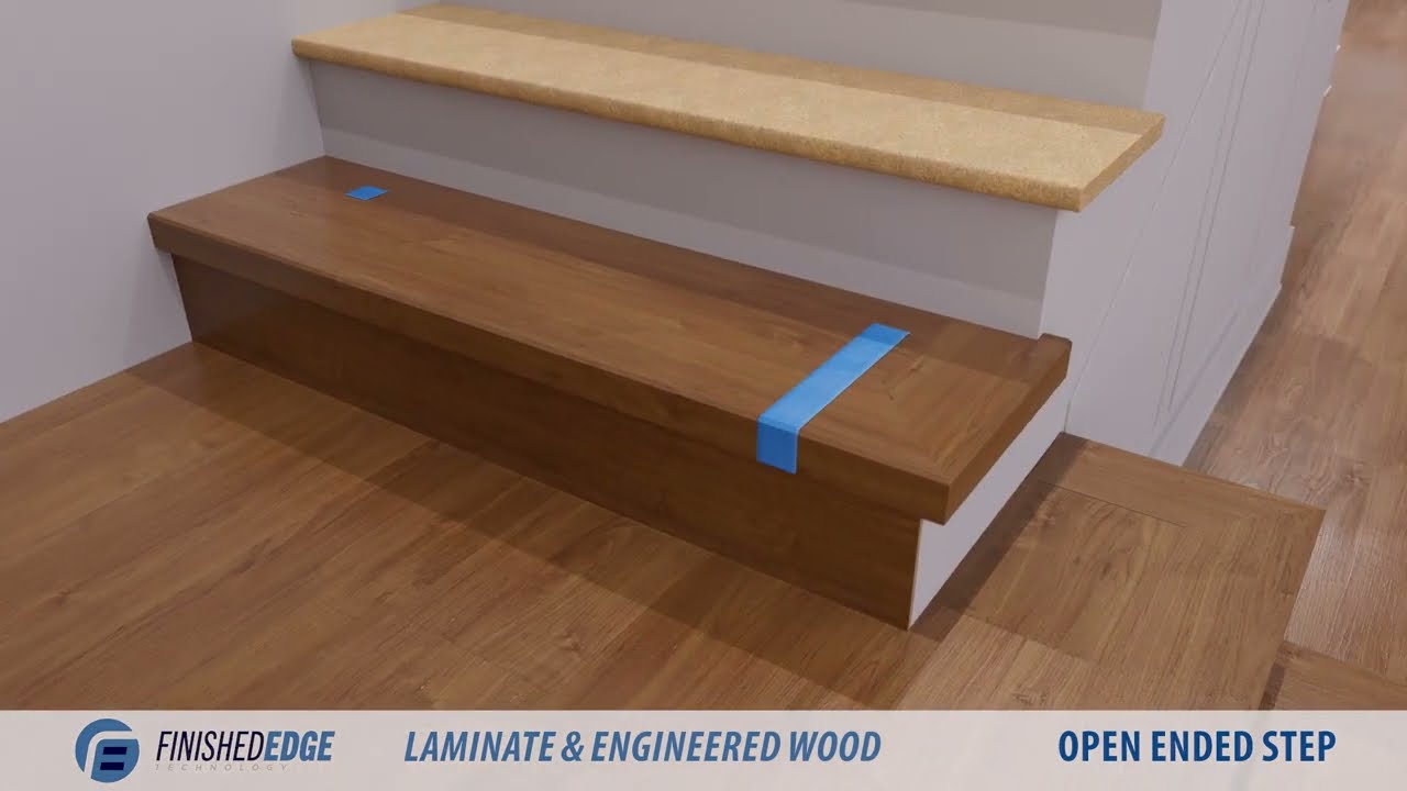 Finished Edge Technology LAMINATE/ENGINEERED stair nose installation Video