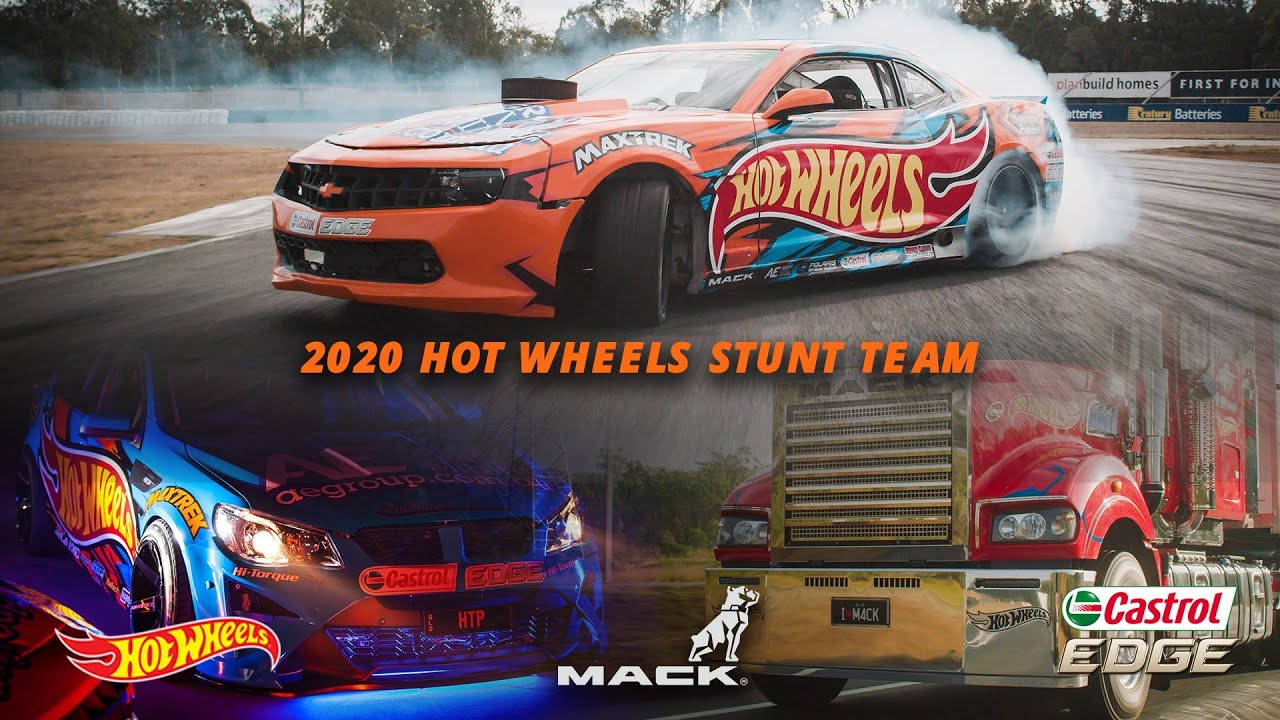 Hot Wheels Stunt teams NEW Drift car and NEW MACK Truck launch.