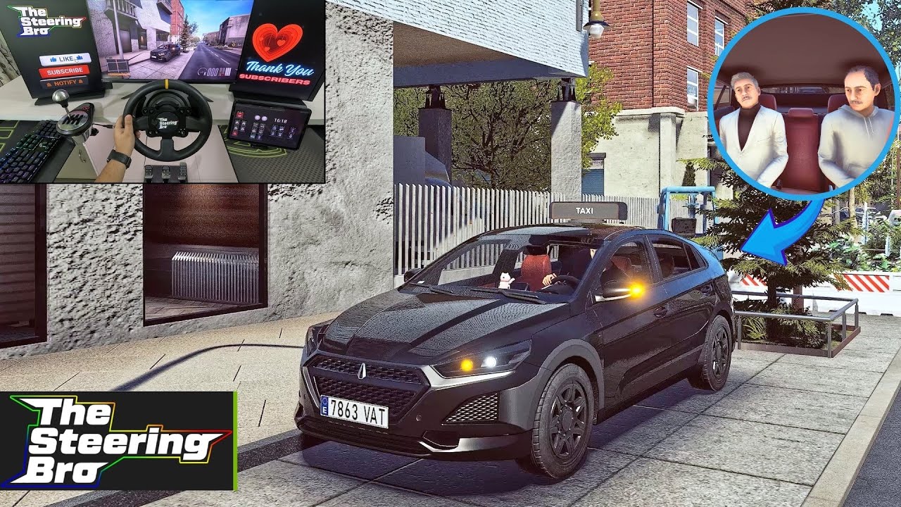 Realistic Taxi Job Driving Game | Thrustmaster TX Steering Wheel & Gear Shifter Gameplay