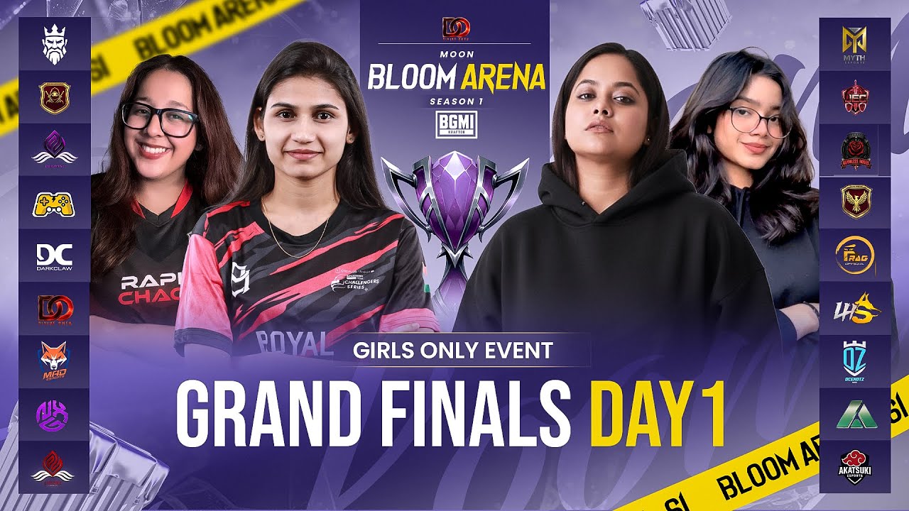 MOON BLOOM ARENA -1 || GRAND FINAL DAY- 1 || 10,000 INR || GIRLS ONLY EVENT
