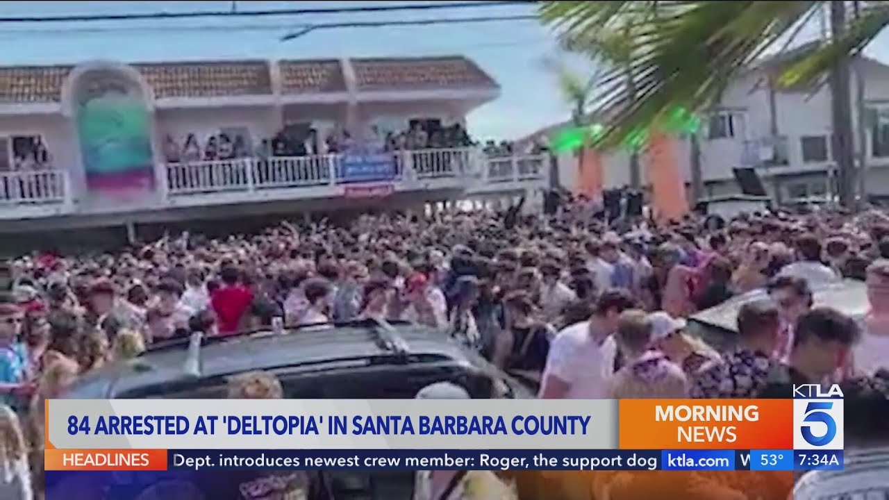 Massive Santa Barbara party results in dozens of arrests
