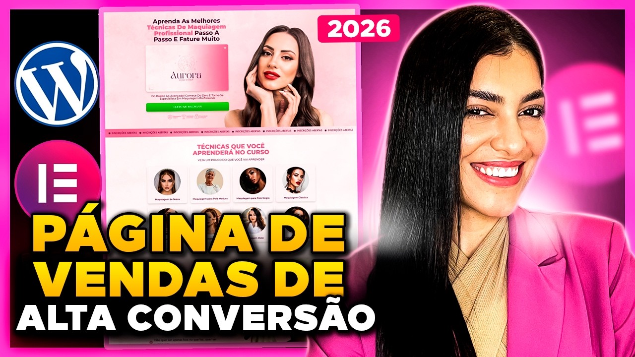 Como Fazer LANDING PAGE no WordPress + Elementor Grátis em 2026 [Página de Vendas passo a passo]