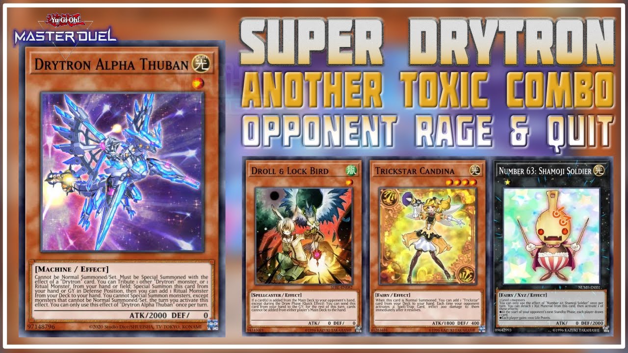 Toxic Combo Using DRYTRON Make Your Opponent Rage & Auto Surrender | Yu-Gi-Oh! Master Duel