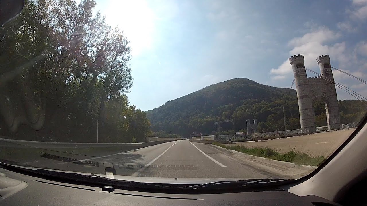 Crossing Pont de la Caille (Cruseilles to Allonzier la Caille), Haute-Savoie, France – onboard cam