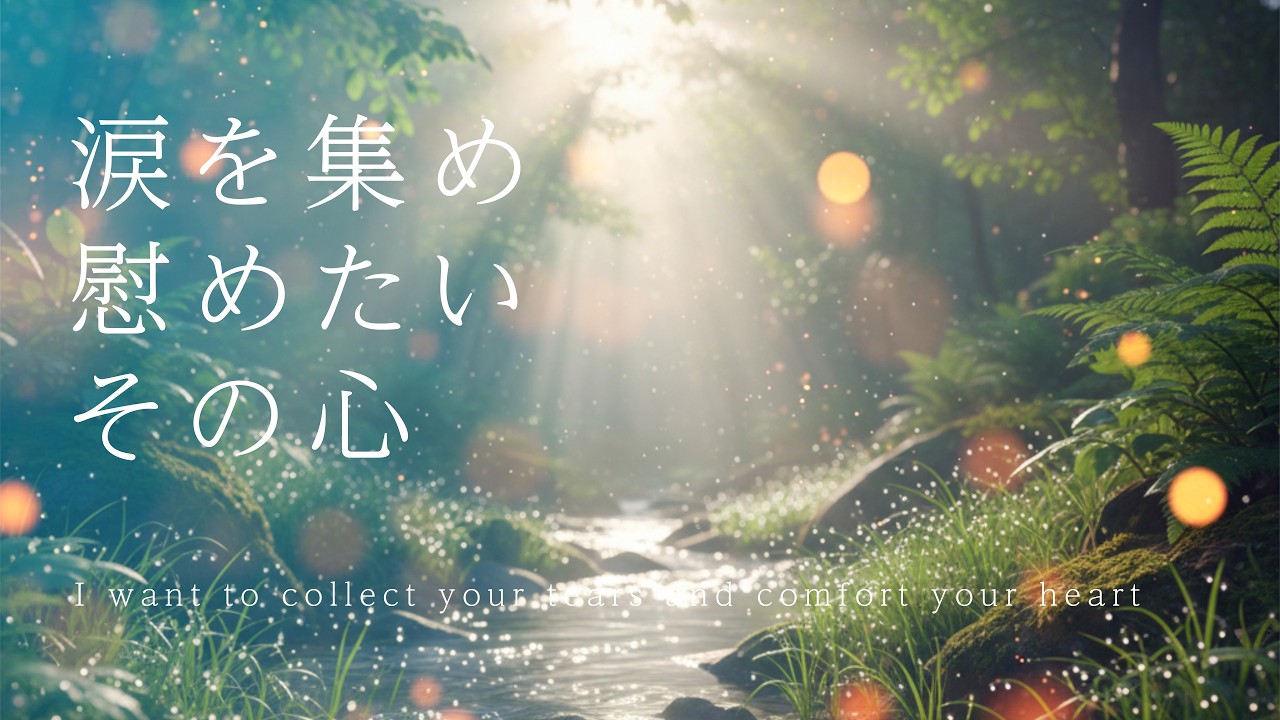 【やさしいBGM】「涙を集め 慰めたい その心」I want to collect your tears and comfort your heart／癒し・睡眠・作業・リラックス・ヒーリング／4K